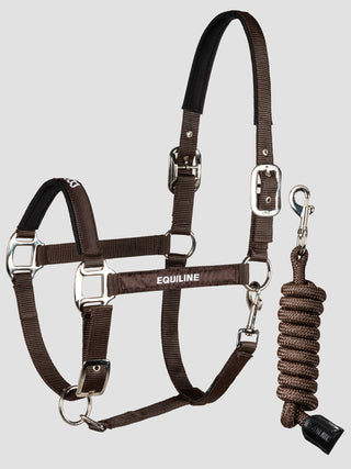 Eqtras Headcollar & Leadrope Set | Brown