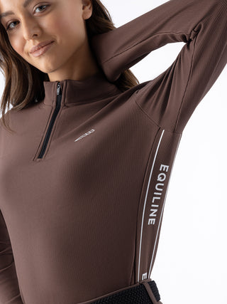 Ladies Eqeble Full Zip Second Skin | Cocoa Powder