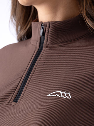Ladies Eqeble Full Zip Second Skin | Cocoa Powder