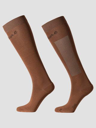 Ladies Eqgreg Riding Socks | Mocha Mousse