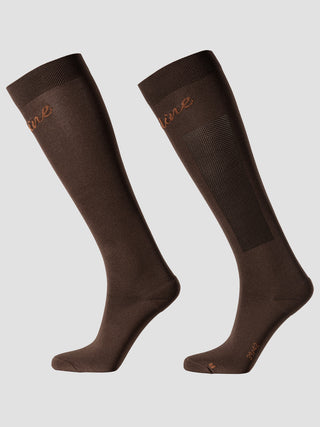 Ladies Eqgreg Riding Socks | Cocoa Powder