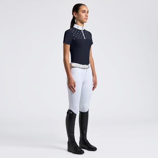 Girls CT Logo Print Show Shirt | Short Sleeves | Navy