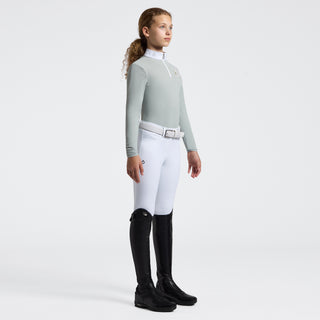 Girls CT Jersey Floral Embroidery Show Shirt | Long Sleeves | Belgian Block