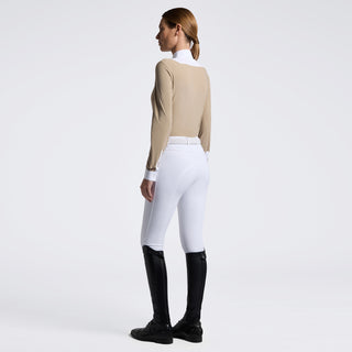 Ladies American Long Sleeve Show Shirt | Aluminium