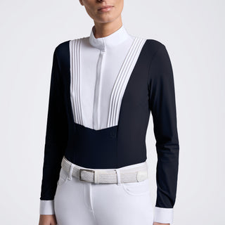 Ladies American Long Sleeve Show Shirt | Navy