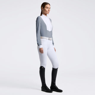 Ladies American Long Sleeve Show Shirt | Windward Blue