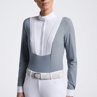 Ladies American Long Sleeve Show Shirt | Windward Blue
