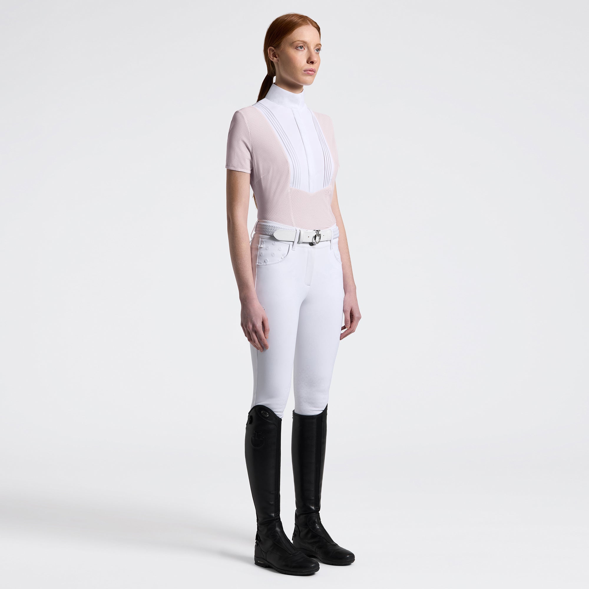 Ladies American Show Shirt | Short Sleeves | Violet Ice