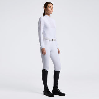 Ladies R-Evo Perforated Bib Show Shirt | White