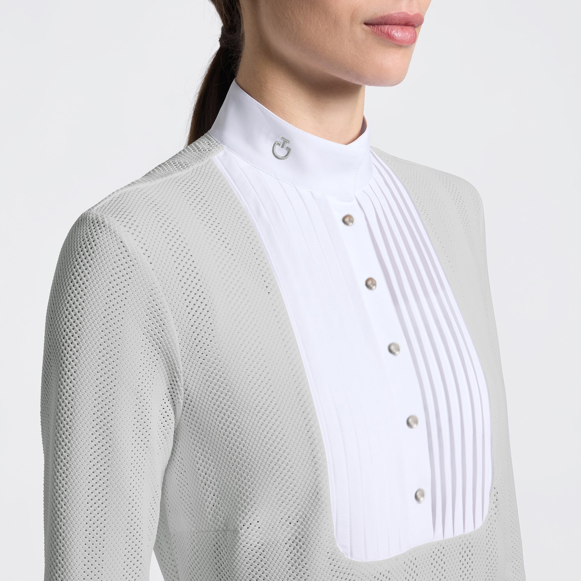 Ladies CT Jacquard Show Shirt | Long Sleeves | Belgian Block