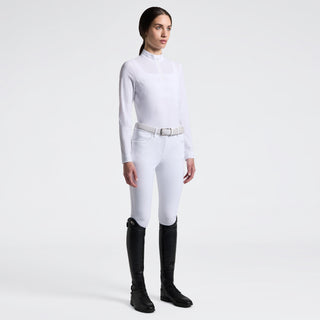 Ladies CT Perforated Show Shirt | White