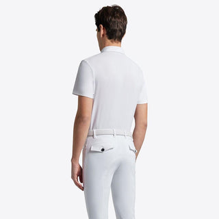 Mens CT Jersey Zip S/S Show Shirt - White (LAST ONE - IT40 LARGE)