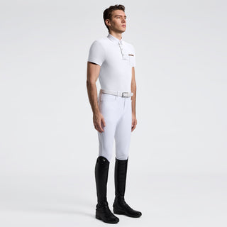 Mens CT Jersey Show Shirt With Pocket | White