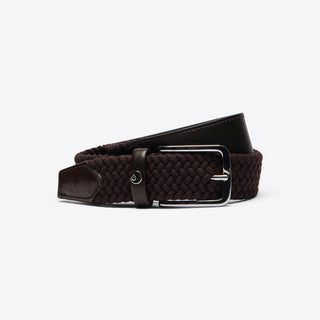 Ladies Elastic Leather Belt | Espresso