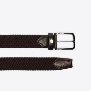 Ladies Elastic Leather Belt | Espresso