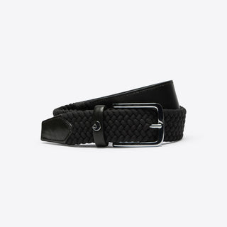 Ladies Elastic Leather Belt | Black