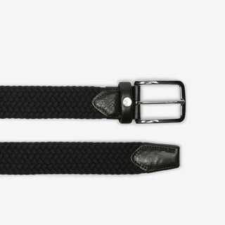 Ladies Elastic Leather Belt | Black