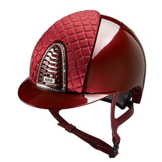 Cromo 2.0 Burgundy Metal | Satin Front | Milano Collection | Silver Night Swarovski Crystals