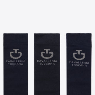 CT Logo 3 Pack Socks | Navy