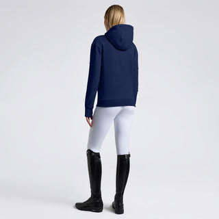 Ladies CT Diagonal Zip Hoodie | French Navy