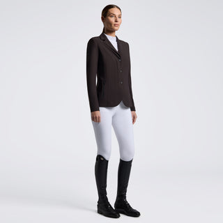 Ladies R-Evo Light Tech Knit Zip Riding Jacket | Espresso