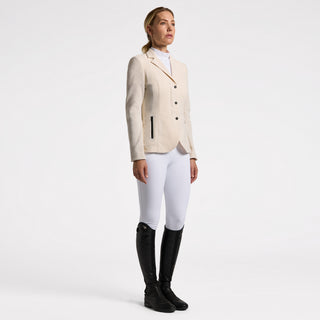 Ladies R-Evo Light Tech Knit Zip Riding Jacket | Beige