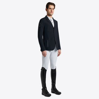 Mens R-Evo Light Tech Knit Zip Riding Jacket | Navy