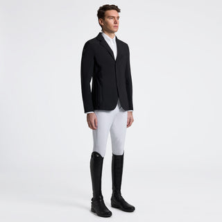 Mens R-Evo Light Tech Knit Zip Riding Jacket | Black