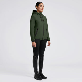 Ladies Thermal Hooded Performance Coat - Forest Green