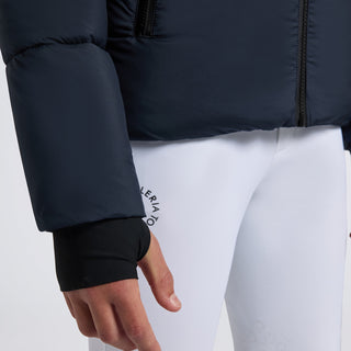 Young Rider Unisex Nylon Puffer Coat | Navy