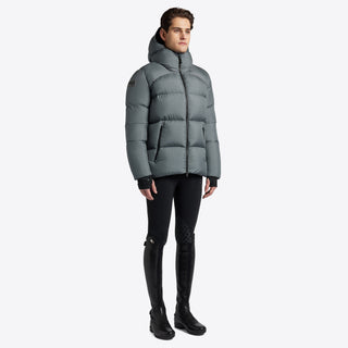 Mens CT Hooded Down Padded Coat - Stormy Grey (LAST ONE - LARGE)