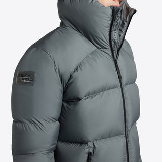 Mens CT Hooded Down Padded Coat - Stormy Grey (LAST ONE - LARGE)