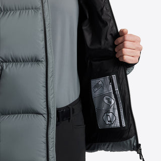 Mens CT Hooded Down Padded Coat - Stormy Grey (LAST ONE - LARGE)