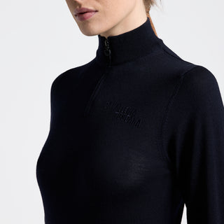 Ladies CT Half Zip Turtleneck Sweater | Navy