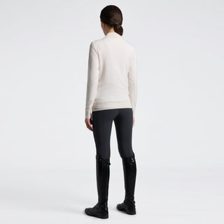 Ladies CT Merinos Half Zip Turtleneck Sweater | Beige