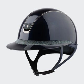 Custom | Miss 2.0 Shadowglossy Crystal Fabric Frontal Band | Navy