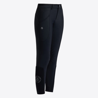 Girls CT Perforated Insert Breeches | Black