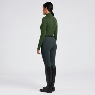 Ladies CT Tech Wool Half Zip Training Polo - Forest Green