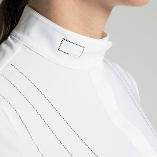 Ladies RG Strass Show Shirt | Long Sleeves | White