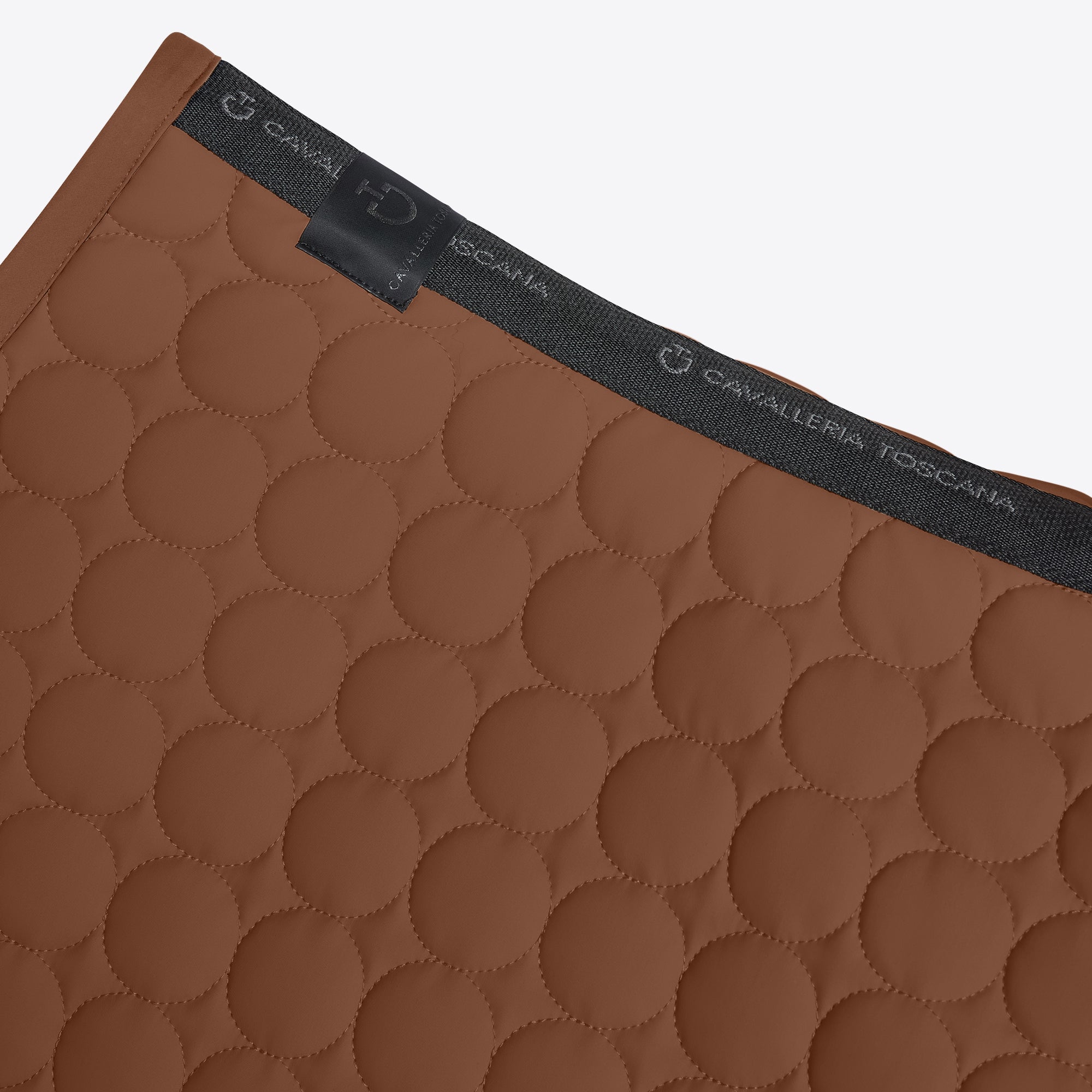 Circular Quilted Jumping Saddle Pad | Mink
