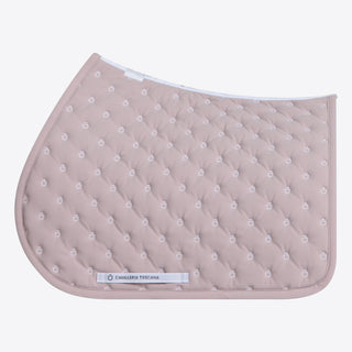 CT Embroidery Quilted Jumping Saddle Pad | Violet Ice