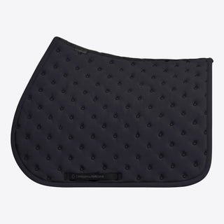 CT Embroidery Quilted Jumping Saddle Pad | Charcoal