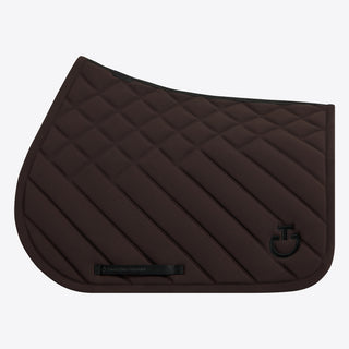 CT Diamonds and Lines Quilted Jumping Saddle Pad | Espresso
