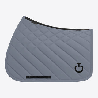 CT Diamonds and Lines Quilted Jumping Saddle Pad | Windward Blue