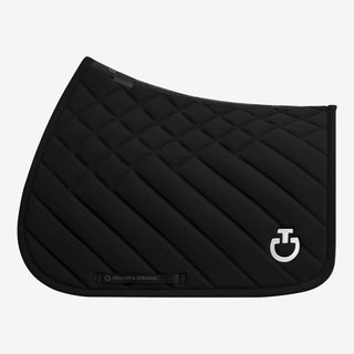 CT Diamonds and Lines Quilted Jumping Saddle Pad | Black