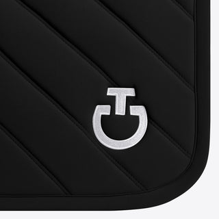 CT Diamonds and Lines Quilted Jumping Saddle Pad | Black