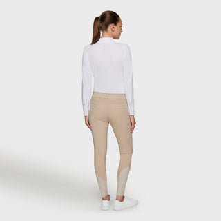 Ladies Chloe Crystal Breeches | Medium Rise | Sand