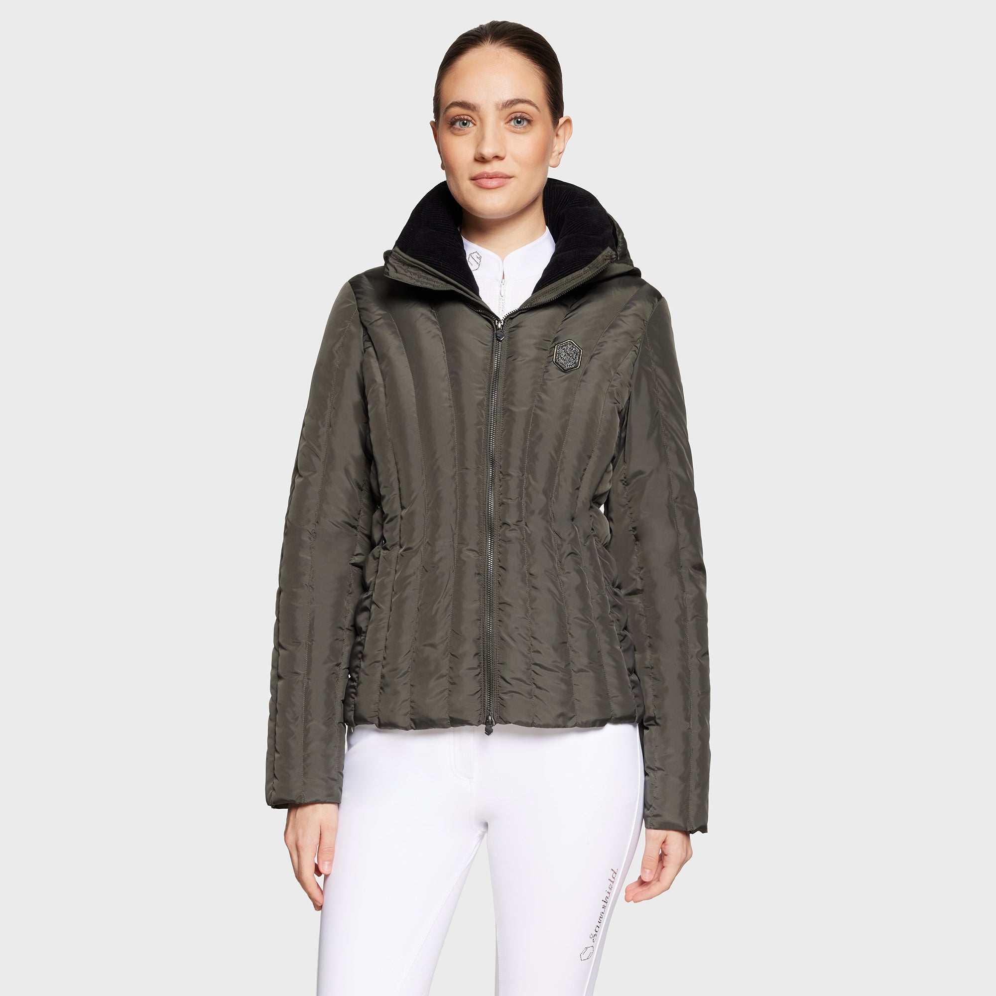 Ladies Courchevel Padded Coat | Dark Forest