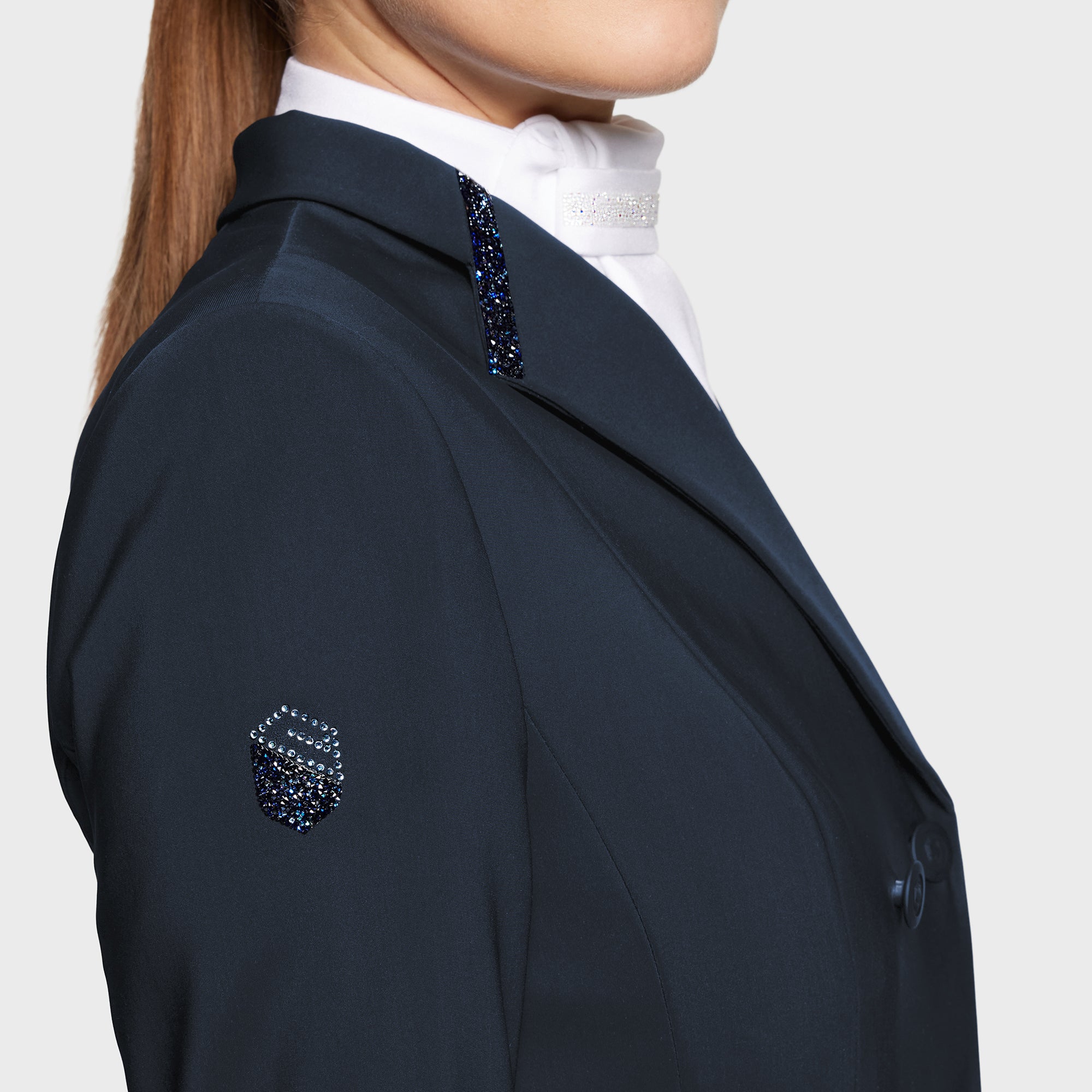 Ladies Frac Premium Dressage Tails | Navy Cosmic Nights