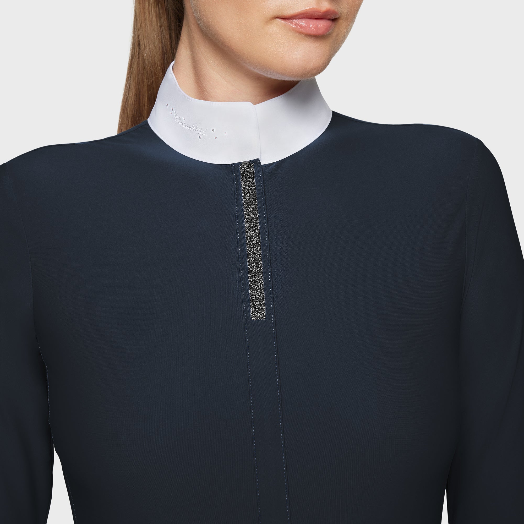 Ladies Jella Premium Show Shirt | Long Sleeves | Navy